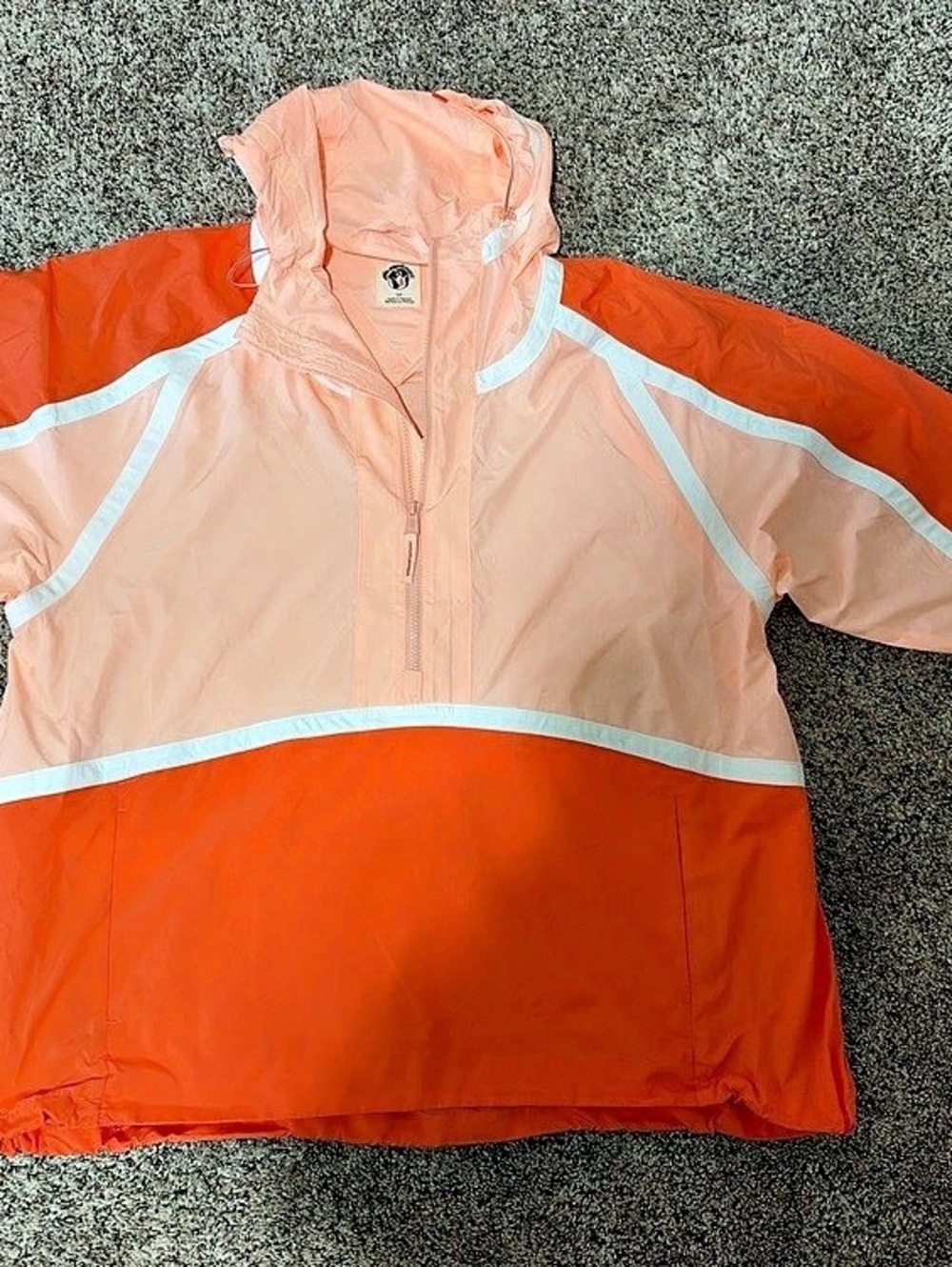 Free people Women's Pullover Windbreaker Orange Pink Size S/P